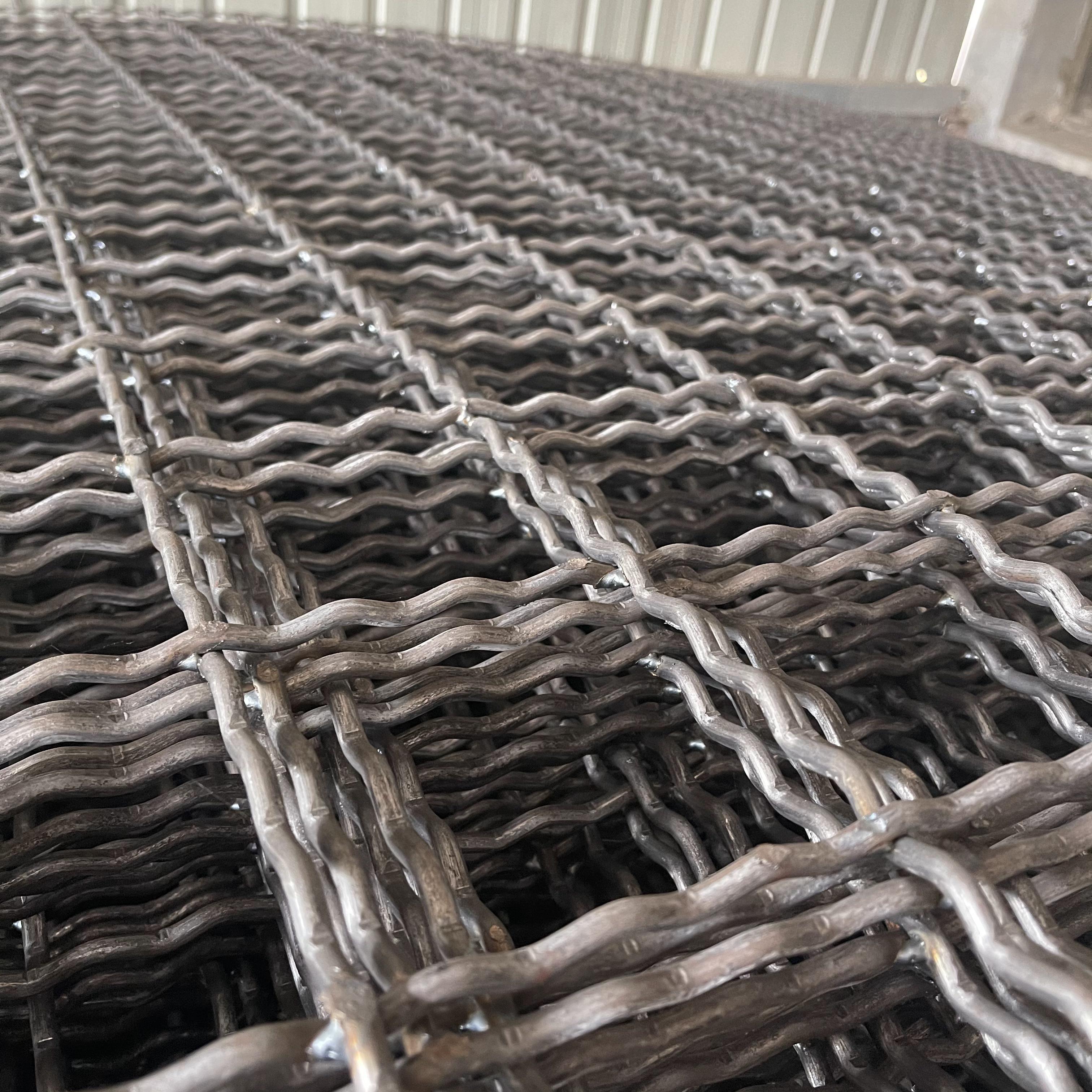 礦用鋼筋編織網軋花編織焊接網煤礦支護鋼筋錨網圖片3